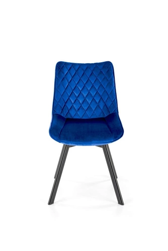 Krzesło obrotowe Veroniq granatowe welurowe do jadalni nowoczesne glamour Intesi