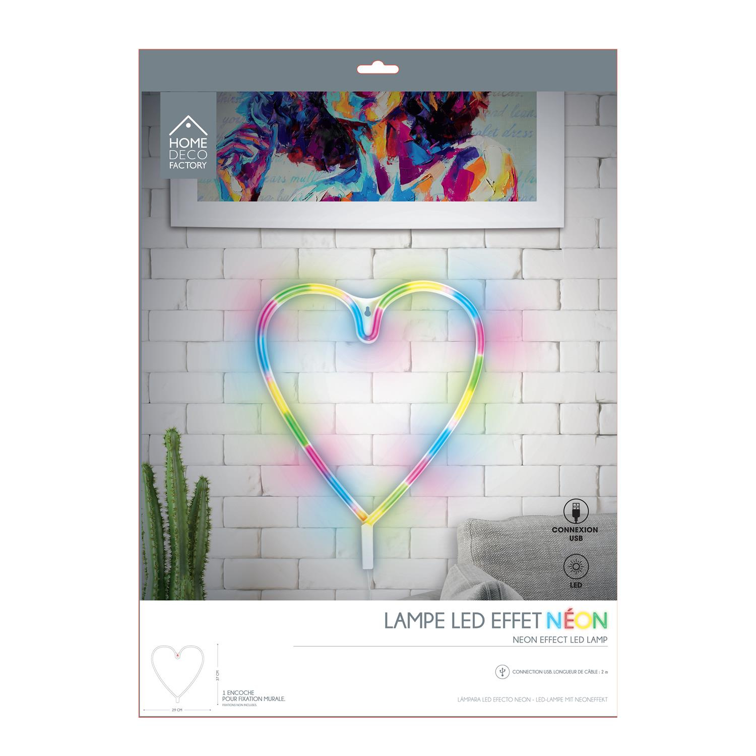Lampka LED neon Serce