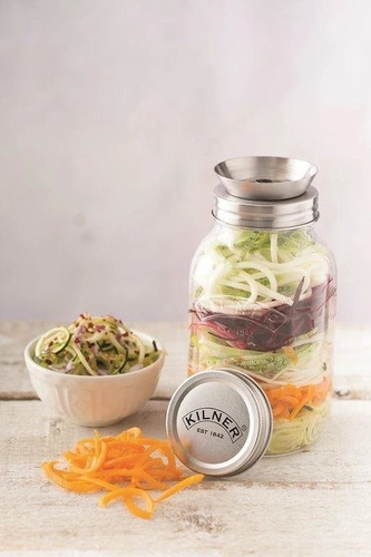 Słoik z tarką-spirala do warzyw KILNER