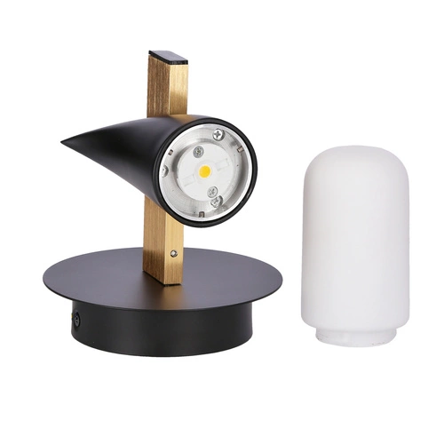 Kinkiet ścienny LED Sakai czarny nowoczesny metalowy do salonu i sypialni Ledea