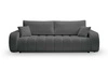 Sofa rozkładana Hobro 3 osobowa z funkcją spania do salonu szara nowoczesna z pojemnikiem