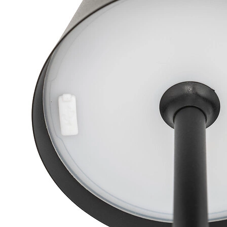 Lampka nocna LED Cody Atmosphera czarna nowoczesna dotykowa do ogrodu tarasu IP44 USB