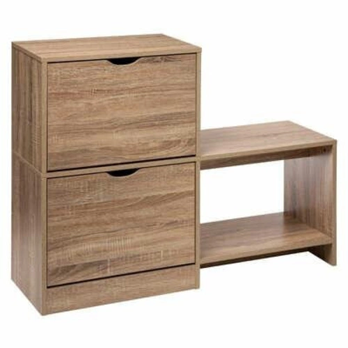 Szafka na buty Tiro 5five simply smart naturalna z półką i szufladami do przedpokoju skandynawska
