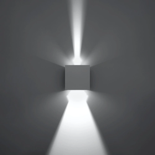 Kinkiet ścienny LED Luca biały nowoczesny aluminiowy do salonu, sypialni i na taras IP54