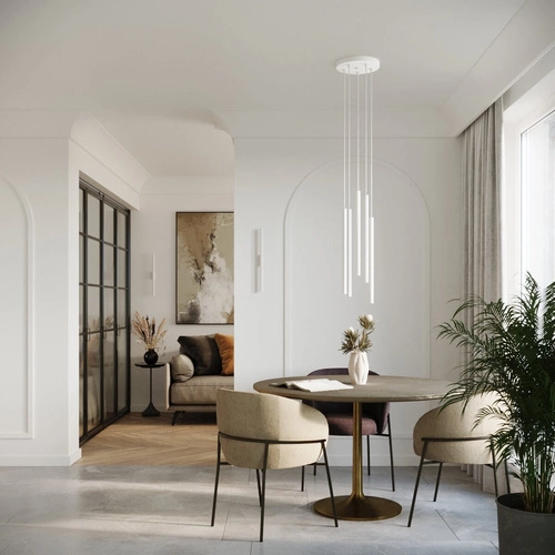 Kinkiet ścienny nowoczesny biały metalowy Pastelo 2 SOLLUX LIGHTING do salonu i sypialni