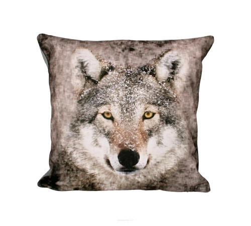 Poduszka dekoracyjna welurowa LUPO antyalergiczna do salonu i sypialni multikolor 40x40