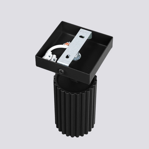 Kinkiet ścienny KARBON czarny nowoczesny aluminiowy z ruchomym kloszem do salonu i sypialni