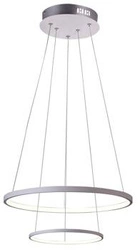 Lampa wisząca LED Lune 50 biała nowoczesna regulowana do salonu i jadalni 50 cm