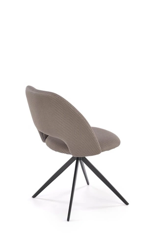 Krzesło biurowe obrotowe Maeba Intesi tapicerowane szare nowoczesne do biura i pokoju młodzieżowego