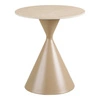 Annecy stolik kawowy okrągły ceramiczny nowoczesny piaskowy 50 cm