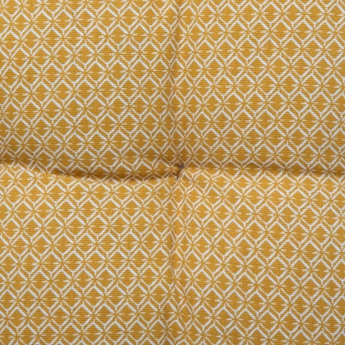 Poduszka podłogowa Otto boho bawełniana dekoracyjna do salonu i sypialni żółta 60x120