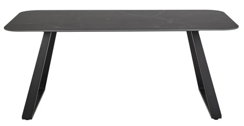 Stół do jadalni Antalya 180x90 nowoczesny czarny ceramiczny blat