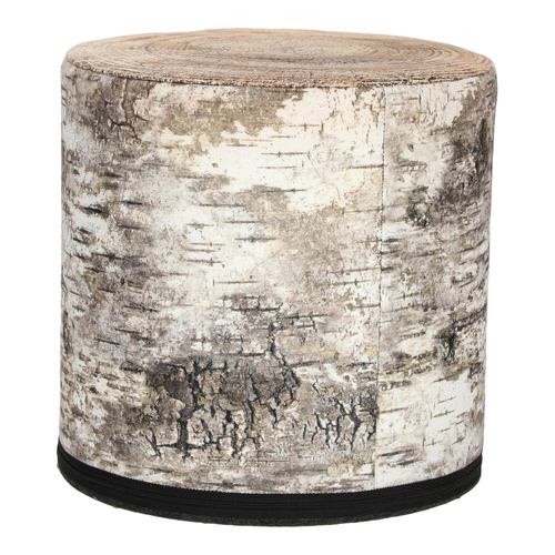 Pufa okrągła Birch Intesi multikolor nowoczesna do salonu i sypialni z filcu 40 cm