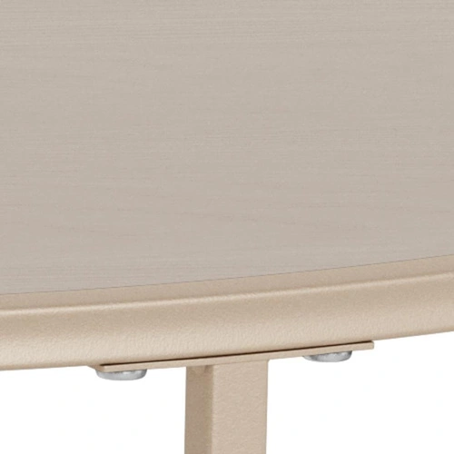 Seaford stolik kawowy okrągły szary nowoczesny metalowy 80 cm