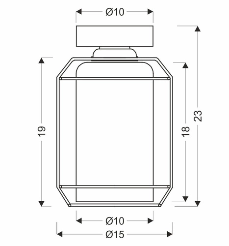 Nowoczesna lampa sufitowa Jonera czarna z dymionym szkłem do salonu i sypialni