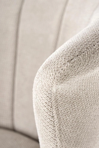 Hoker Cossio welurowy beżowy z oparciem obrotowy regulowany nowoczesny do kuchni Intesi