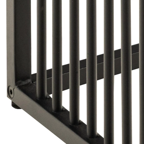 Stolik kawowy Strington 40x40 cm czarny kwadratowy marmurowy loftowy do salonu Actona