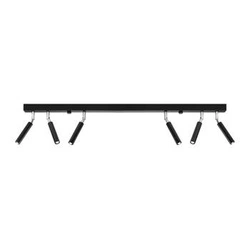 Plafon sufitowy Eyetech 6 czarny nowoczesny metalowy do salonu i kuchni Sollux