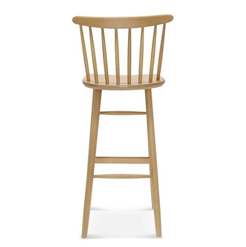 Hoker z oparciem Wand FAMEG personalizowany, tapicerowany, drewniany 75 cm do kuchni i jadalni