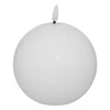 Świeca dekoracyjna LED Molia kula biała 10cm parafinowa na prezent Atmosphera