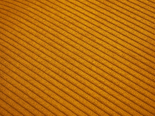 Narożnik z funkcją spania Cartadera Yellow Corduroy Prawostronna kolor nóg naturalny