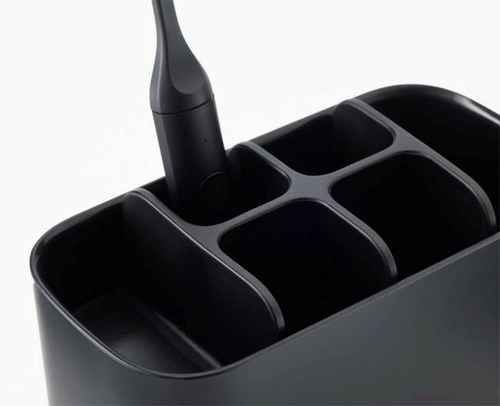 Joseph Joseph EasyStore czarny organizer na szczoteczki do zębów do łazienki, duży, nowoczesny