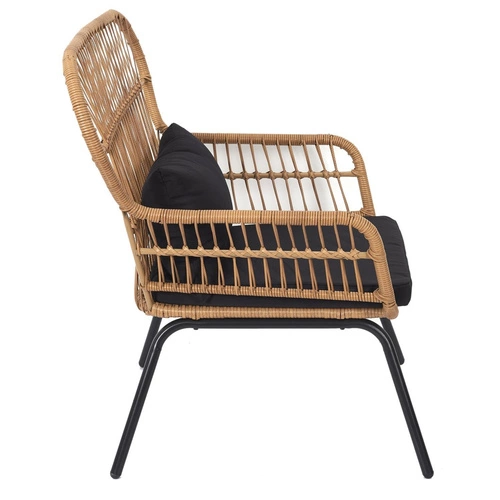 Krzesło Surabaya Arm  czarna poduszka