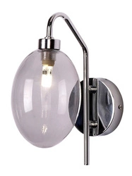 Kinkiet ścienny nowoczesny Lukka Ledea chrom szklany do salonu i sypialni 25 cm