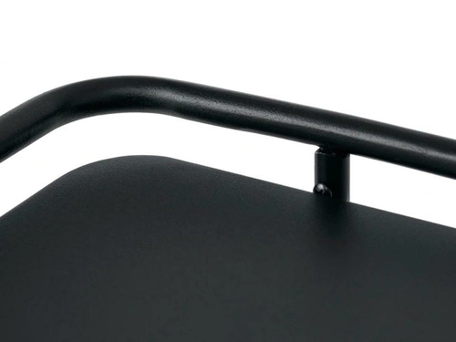 Stolik kawowy Yuba do salonu nowoczesny metalowy czarny 110x55 cm