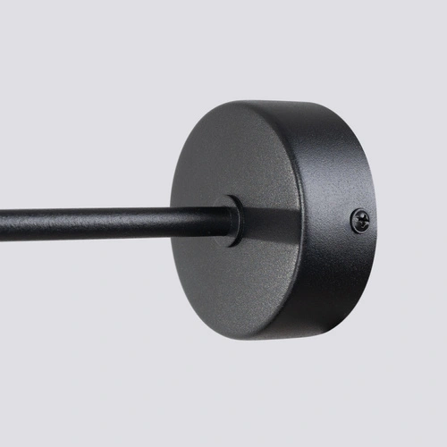 Kinkiet ścienny ASTRAL 1 czarny minimalistyczny metalowy do salonu i sypialni SOLLUX