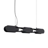 Lampa wisząca LED CHAIN 91 czarna nowoczesna nad wyspę