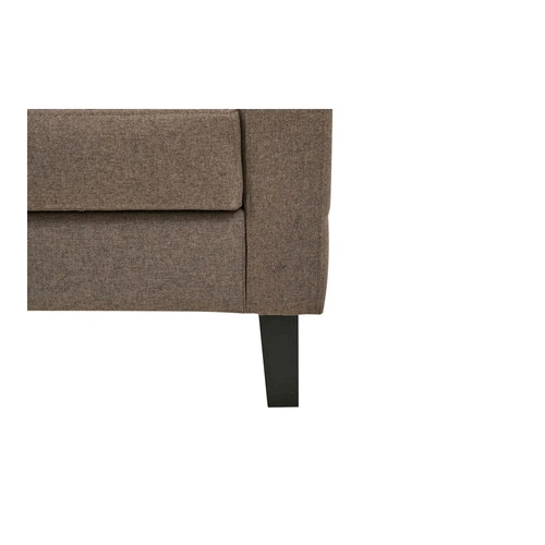 Sofa rozkładana Milton brązowa/ czarne    nogi