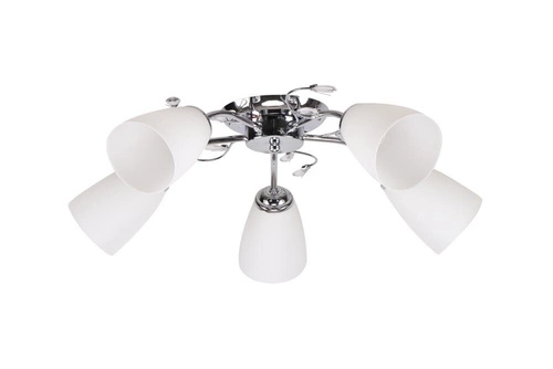 Lampa sufitowa Ursella biała 5-punktowa klasyczna do salonu, sypialni, kuchni i jadalni