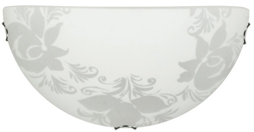 Plafon sufitowy Beris biały szklany nowoczesny E27 do salonu i sypialni 30 cm