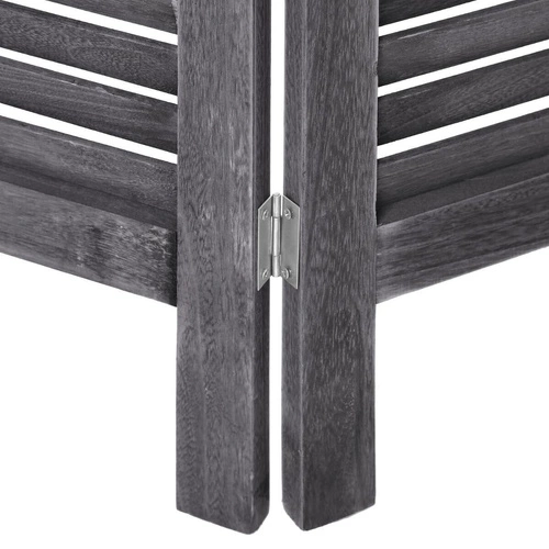 Parawan pokojowy drewniany szary Camila 3-skrzydłowy do salonu i sypialni Atmosphera