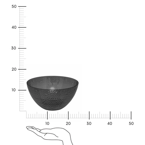Miska Estiva 25,5 cm plastikowa           ciemnoszara
