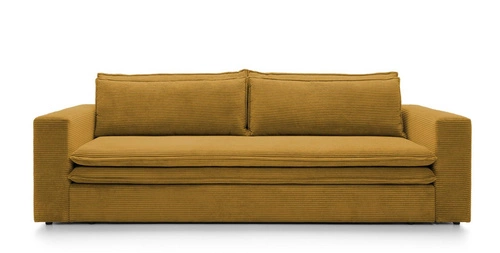 Sofa Ulnes z funkcją spania żółta Poso    01