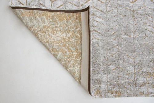 Dywan do salonu bawełniany Central Yellow 200x280 nowoczesny prostokątny łatwy w czyszczeniu