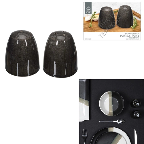 Zestaw solniczka i pieprzniczka Negro cz