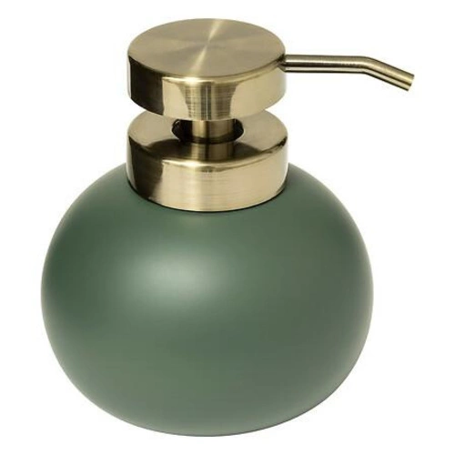 Dozownik do mydła Duo zielony glamour z poliresinu do łazienki 5five simply smart