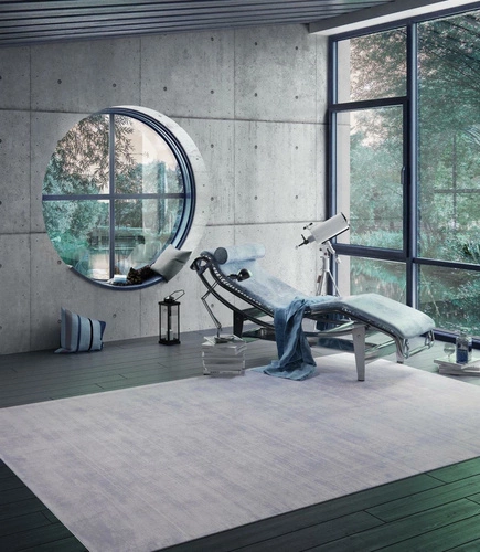 Dywan nowoczesny Tere Light Gray 160x230 ręcznie tkany do salonu skandynawski szary wiskoza Carpet Decor