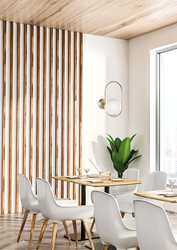 Kinkiet ścienny Cordel nowoczesny złoty szklany do salonu i sypialni CANDELLUX 32 cm