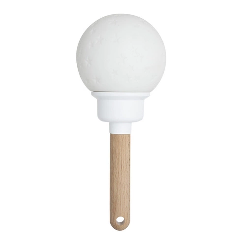 Lampka nocna LED Star Atmosphera do pokoju dziecka, nowoczesna, drewniana, ze ściemniaczem