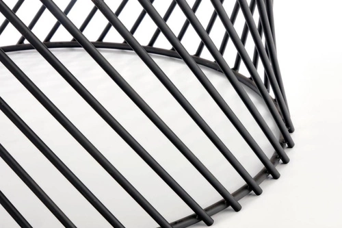 Stolik kawowy Rewal okrągły 80 cm dąb złoty czarny loftowy do salonu nowoczesny