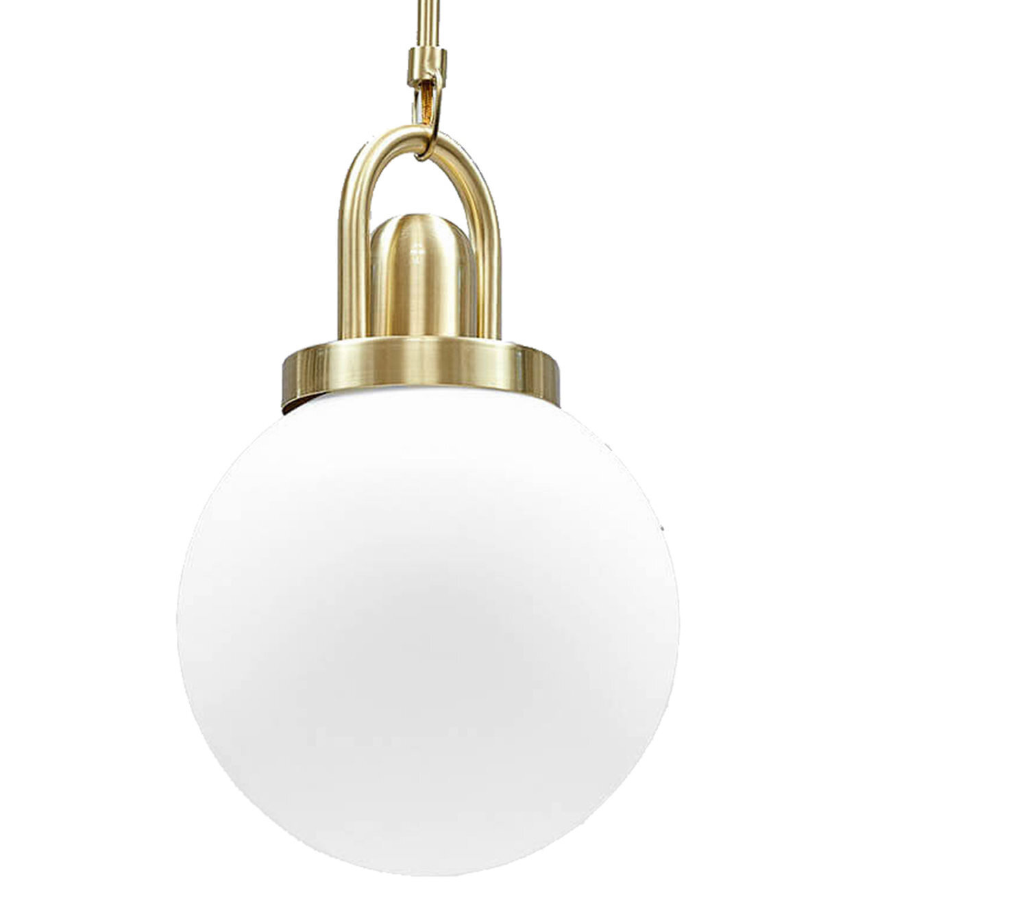 Lampa wisząca kula PEARL złota 20 cm regulowana do salonu kuchni lub nad wyspę