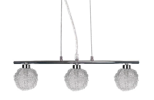 Lampa wisząca Wind szklana nowoczesna 3-punktowa chrom do salonu i nad stół CANDELLUX