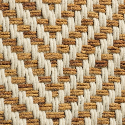 Dywan wełniany do salonu Twill brązowy 250x350cm ręcznie tkany boho vintage CARPETS & MORE