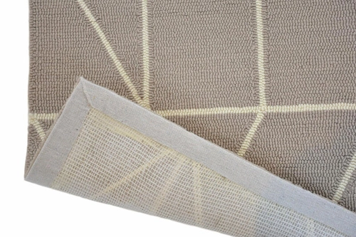 Dywan zewnętrzny Viso Steel szary 140x200 nowoczesny geometryczny na taras i balkon łatwoczyszczący