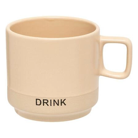 Zestaw 4 kubków ceramicznych Luca 240ml ze stojakiem do kawy i herbaty 5five