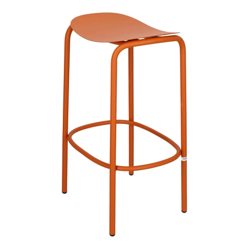 Hoker metalowy Trick 65 cm pomarańczowy nowoczesny do kuchni i wyspy bez oparcia SCAB Design